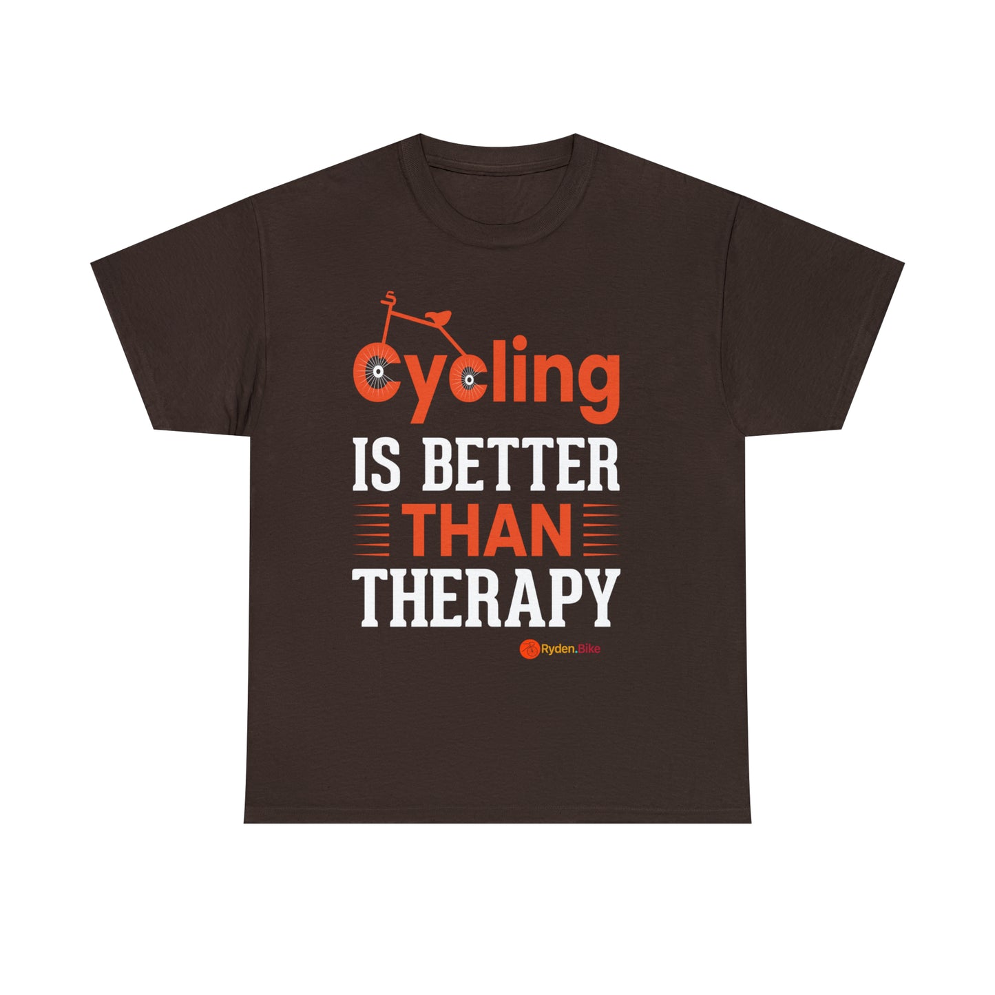 Cycling is Better Than Therapy Unisex Heavy Cotton Tee
